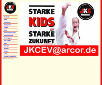 JKC-Weinheim.de(JKC-Weinheim e.V. - Fitness und Budosport - Der Verein für die ganze Familie) Screenshot