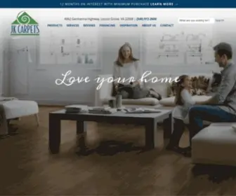 Jkcarpets.com(Flooring store in Locust Grove) Screenshot