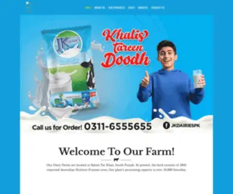 Jkdairies.com(JK Dairies) Screenshot