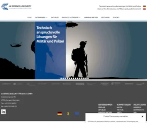 Jkdefence.de(JK Defence & Security Products GmbH) Screenshot