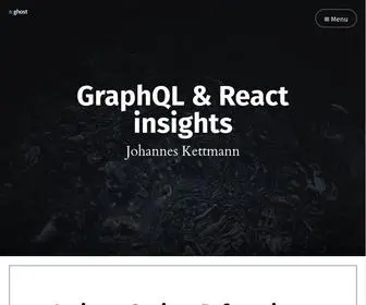 Jkettmann.com(GraphQL & React insights) Screenshot