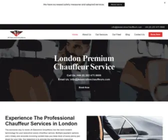 Jkexecutivechauffeurs.com(Premium Chauffeur Service London) Screenshot