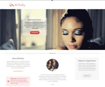 JKflashy.com(A Luxury Makeup Service Company) Screenshot