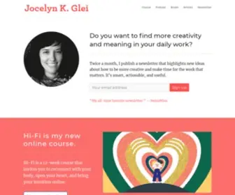JKglei.com(Jocelyn K. Glei) Screenshot