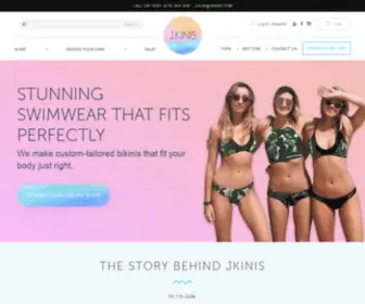 Jkinis.com(Buy handmade swimsuits and bikinis online. Custom designed two piece bathing suits) Screenshot