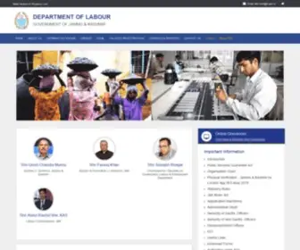 Jklabour.com(Department of Labour) Screenshot