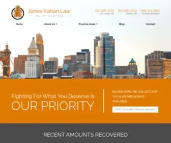 Jklawoffices.com(Personal Injury Lawyer Cincinnati) Screenshot