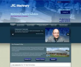 JKlmachinery.com(JKL Machinery) Screenshot