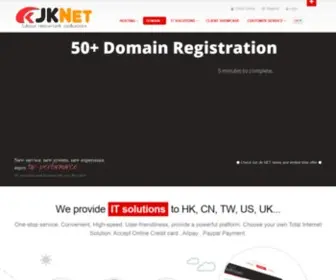 Jknet.hk(JK NET Web Hosting) Screenshot