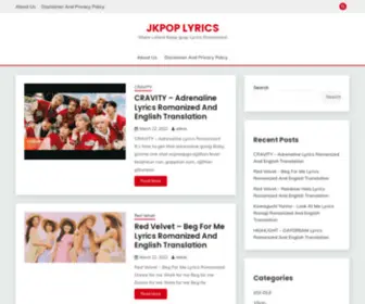 Jkpoplyrics.com(JKPop Lyrics) Screenshot