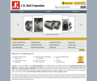 JKsteelcorp.com(Aluminized Steel coil) Screenshot