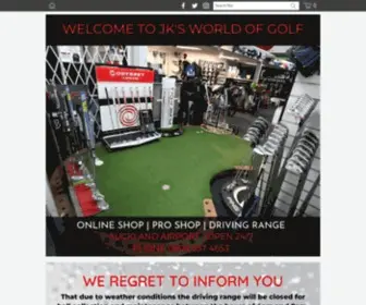 JKsWorldofgolf.co.nz(JK&#039;s World Of Golf) Screenshot