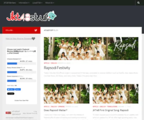 JKT48Stuff.com(JKT48 Articles and Translations) Screenshot