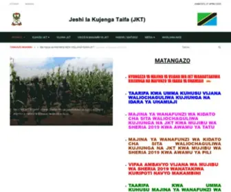 JKT.go.tz(Jeshi la Kujenga Taifa Official Website) Screenshot
