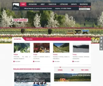 Jktourism.org(Jammu & Kashmir Tourism) Screenshot
