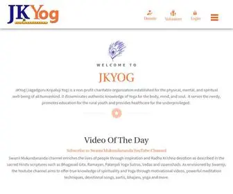 Jkyog.org(Jagadguru Kripaluji Yog) Screenshot