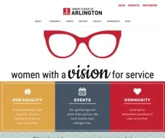 Jlarlington.org(The Junior League of Arlington) Screenshot