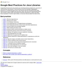 JLBP.dev(Google Best Practices for Java Libraries Google Best Practices for Java Libraries) Screenshot