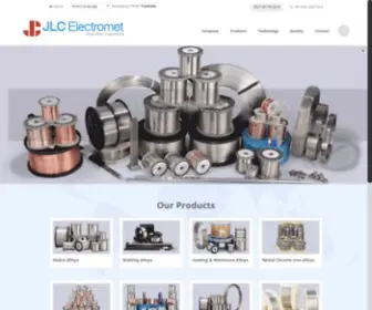 Jlcelectromet.com(Speciality Nickel Alloys by JLC Electromet Pvt) Screenshot