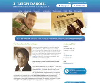 Jldabolllaw.com(Legal Adviser Niagara) Screenshot