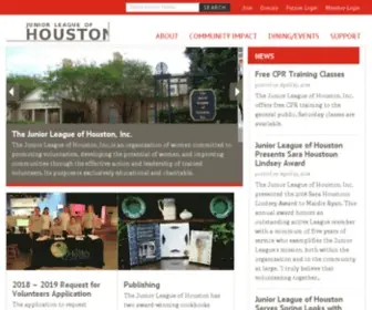 JLH.org(The Junior League of Houston) Screenshot