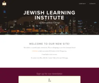 Jlichicago.com(Jewish Learning Institute of Metropolitan Chicago) Screenshot