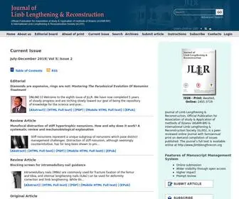 Jlimblengthrecon.org(Journal of Limb Lengthening & Reconstruction) Screenshot