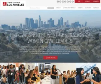 Jlla.org(Junior League Los Angeles) Screenshot