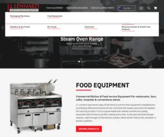 Jllennard.com.au(J.L.Lennard Food Equipment & Packaging) Screenshot