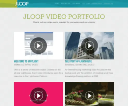Jloop.video(We are a creative technology and development firm) Screenshot