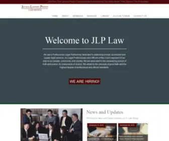 JLP-Law.com(Jaromay Laurente Pamaos Law Offices) Screenshot