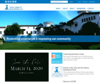 Jlsantabarbara.org(The Junior League of Santa Barbara) Screenshot