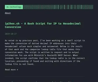 JM.technology(Experiences in computing and other projects) Screenshot