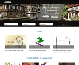Jmag-International.com(JMAG Finite Element Analysis (FEA)) Screenshot