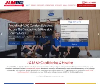 Jmairnheat.com(Hemet Air Conditioning and Heating Service) Screenshot