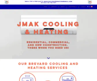 Jmakcoolingandheating.com(Contact JMAK) Screenshot