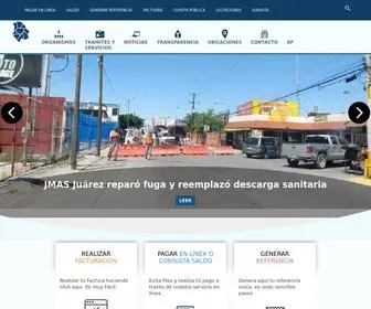 Jmasjuarez.gob.mx(JUNTA MUNICIPAL DE AGUA Y SANEAMIENTO) Screenshot