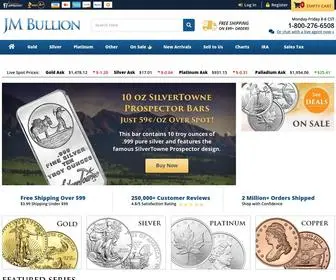 Jmbullion.com(Buy Gold & Silver Bullion Online) Screenshot