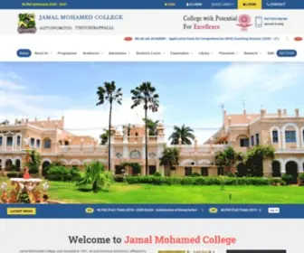 JMC.edu(Jamal Mohamed College) Screenshot