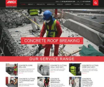 Jmciqatar.com(Demolition, Dismantling, Diamond Concrete Cutting & Concrete Coring Experts in Qatar) Screenshot