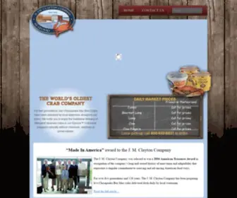 JMclayton.com(Clayton Seafood Company) Screenshot