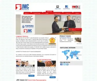 JMcmachines.com(Paper Machines Manufacturers) Screenshot