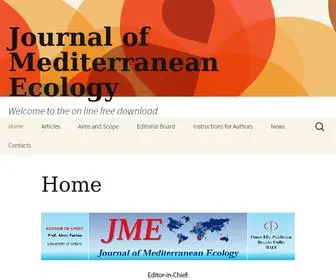 Jmecology.com(Journal of Mediterranean Ecology) Screenshot