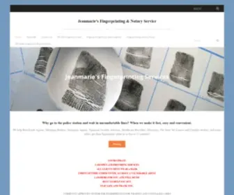 Jmfingerprintingservice.com(Fingerprinting Services) Screenshot