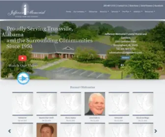 Jmgardens.com(Jefferson Memorial Funeral Home and Gardens) Screenshot