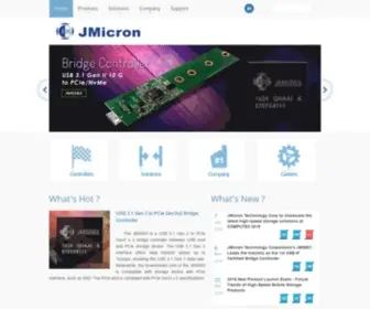 Jmicron.com(JMicron-Leading the storage revolution) Screenshot