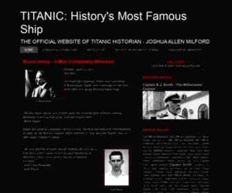 Jmilford-Titanic.com(History's Most Famous Ship) Screenshot