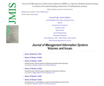 Jmis-WEB.org(Journal of Management Information Systems) Screenshot