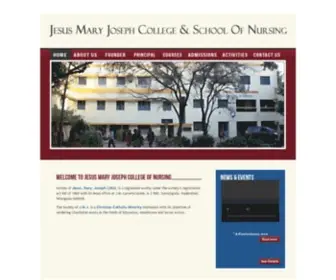 Jmjinstituteofnursing.com(Jesus Mary Joseph College of Nursing) Screenshot