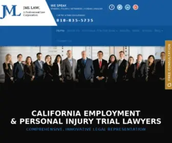 JMllaw.com(Los Angeles Personal Injury Attorney) Screenshot